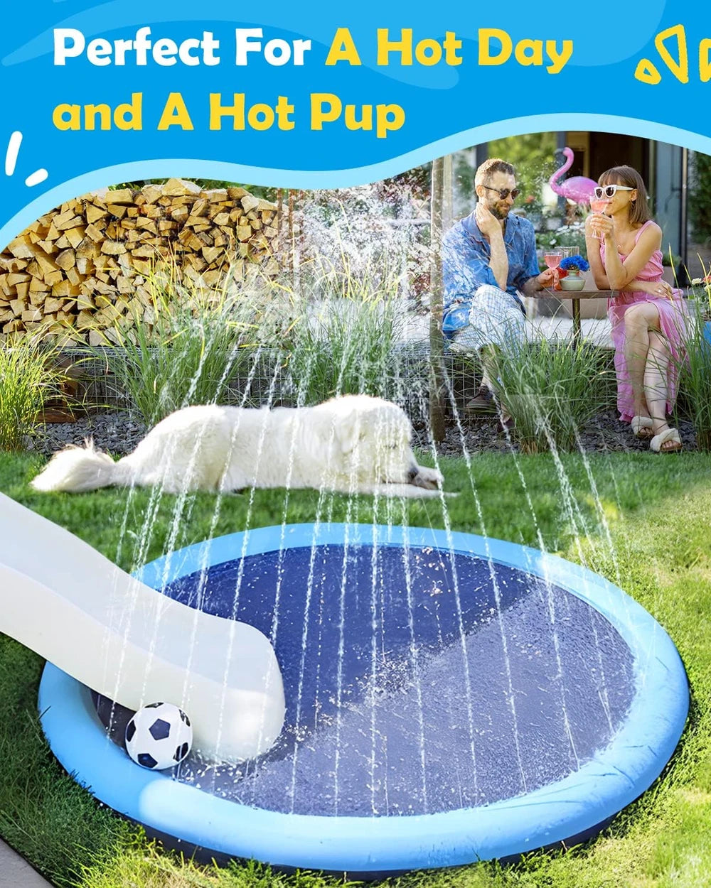 Piscina Spruzzatore per Cani