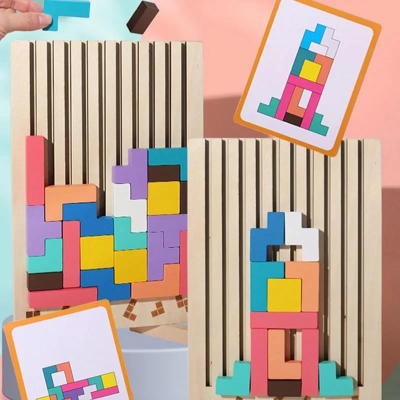 Montessori Wooden Tetris
