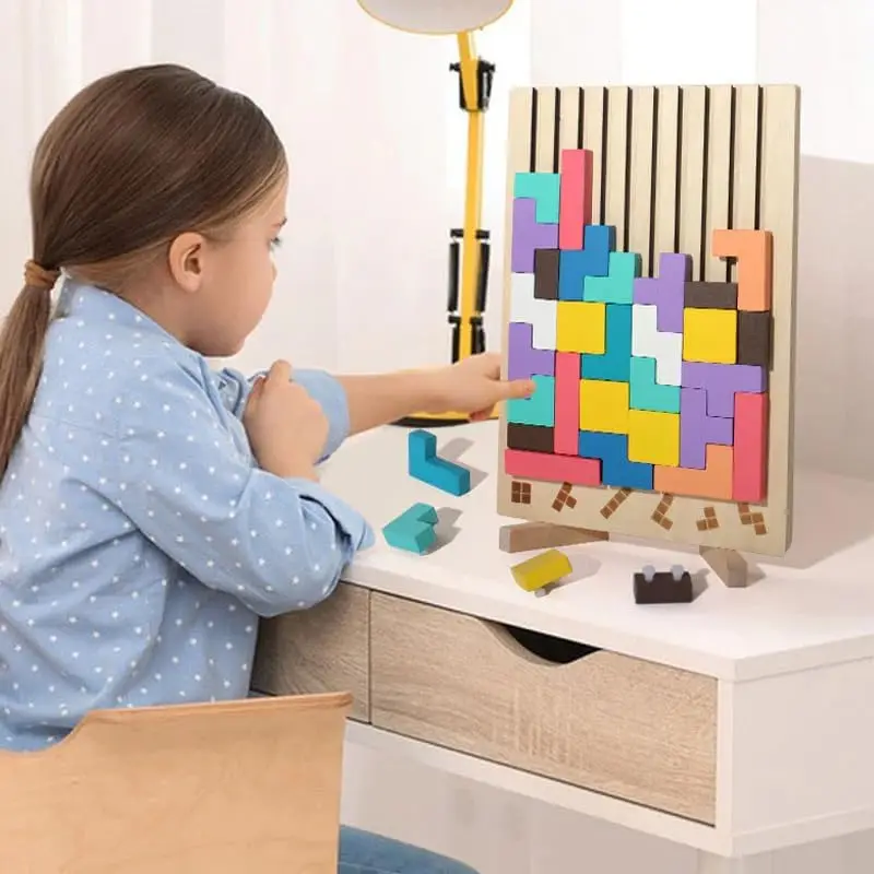 Montessori Wooden Tetris